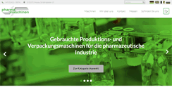 Desktop Screenshot of pharma-maschinen.com
